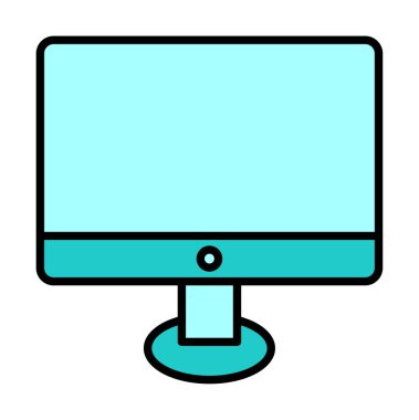 Ekran simgesi vektör illüstrasyonunu izle