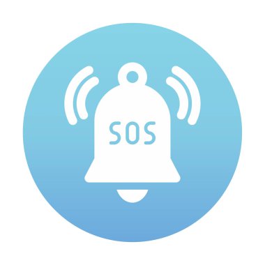 Yani acil durum simgesi vektör illüstrasyonu