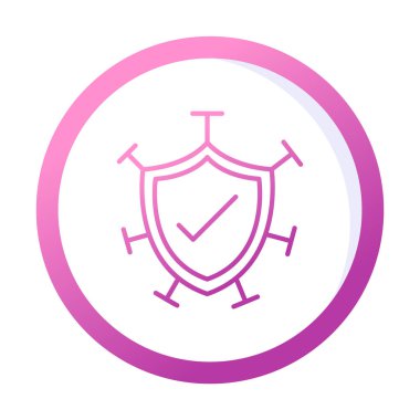 Koruma kalkanı ikonu vektör illüstrasyon tasarımı