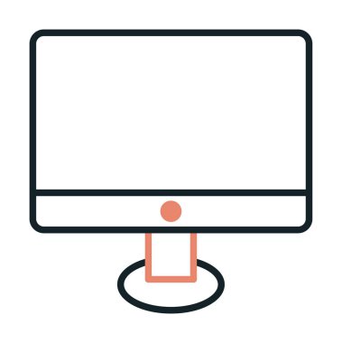 Ekran simgesi vektör illüstrasyonunu izle