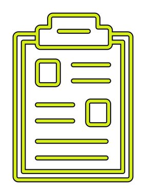 Pano simgesi, vektör illüstrasyonu basit tasarım