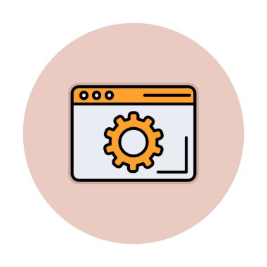 Tarayıcı Simge vektör çizimi ayarlanıyor