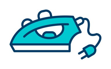 Demir düz simgesi. vektör çizim