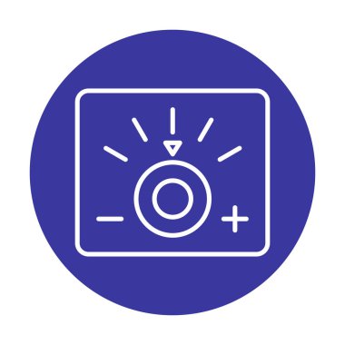 Loş simgenin vektör illüstrasyonu