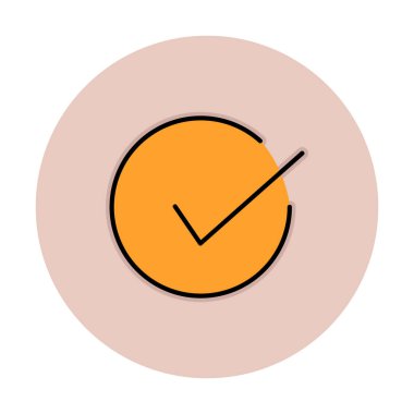 işaret simgesini işaretle, vektör illüstrasyonu basit tasarım