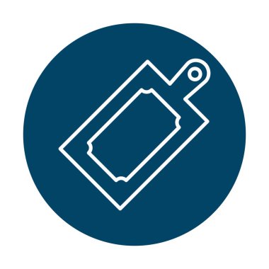 Kesme tahtası simgesi, vektör illüstrasyonu