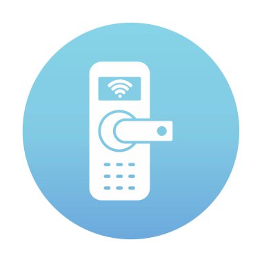 Akıllı Kapı simgesi vektör çizimi