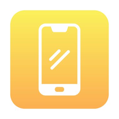 akıllı telefon simgesi, vektör illüstrasyonu basit tasarım