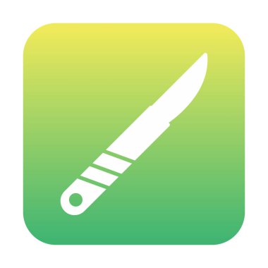 Cerrahi bıçak. Web simgesi basit illüstrasyon 