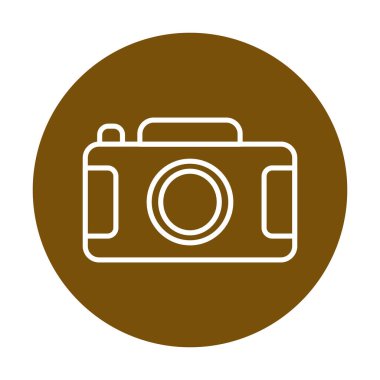 Kamera. Web simgesi basit illüstrasyon 