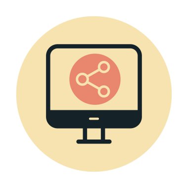 Basit Veri Paylaşımı simgesi, vektör illüstrasyonu