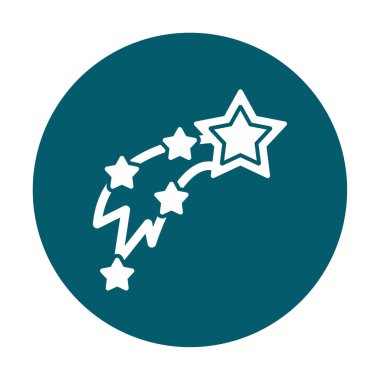 Kayan Yıldızlar simge vektör çizimi