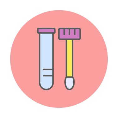 Örnek test web simgesi, vektör illüstrasyonu