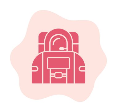 Uzay astronot düz simgesi