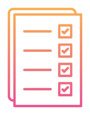 Kontrol listesi vektör illüstrasyonu