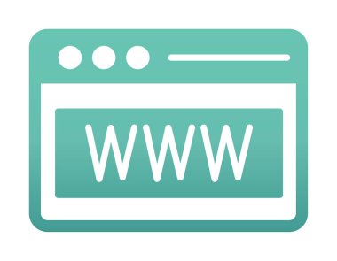 Web tarayıcı simgesi, vektör çizim
