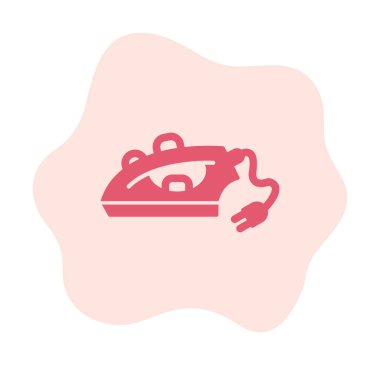 Demir düz simgesi. vektör çizim