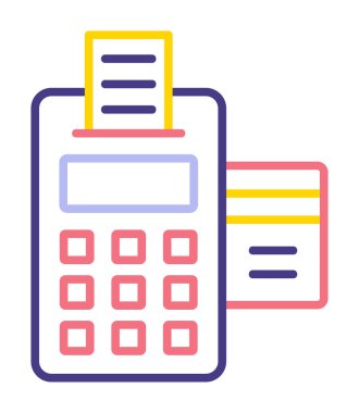 Vektör olarak EDC simgesi. logotype