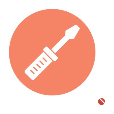 tornavida ikonu vektör çizimi