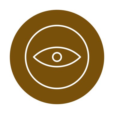 Göz simgesi. düz vektör illüstrasyonu