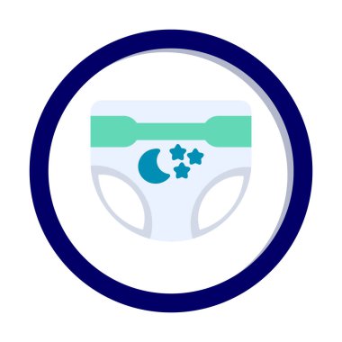 Bebek bezi simge vektör çizim