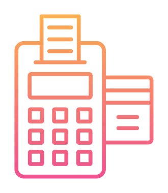 Vektör olarak EDC simgesi. logotype