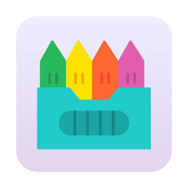 Basit Boya Simgesi, vektör illüstrasyonu