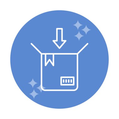 paket simgesi vektör illüstrasyonu