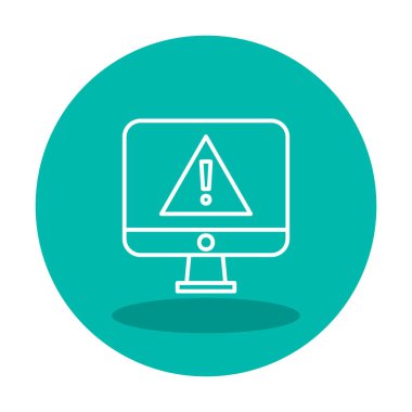 ünlem işareti, uyarı simgesi vektör illüstrasyonu