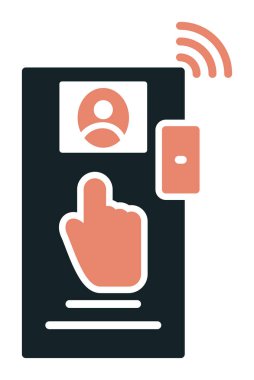 Kapı Kamera simgesi vektör illüstrasyonu 