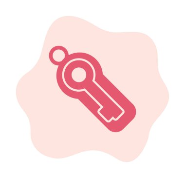 Anahtar sembolü web simgesi, vektör illüstrasyonu