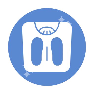 Ağırlık Ölçekleme simge vektör illüstrasyon grafik tasarımı