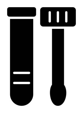 Örnek test web simgesi, vektör illüstrasyonu