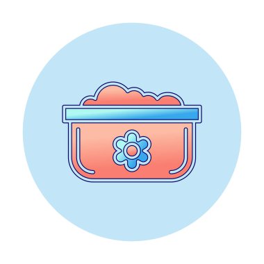 Bulaşık Otu Ağı simgesi, vektör illüstrasyonu 