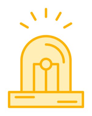 Siren simgesi vektör illüstrasyonu