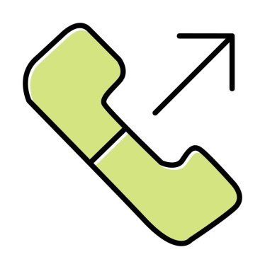 giden arama simge vektör çizim