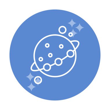 Gezegenler simgesi, vektör illüstrasyonu