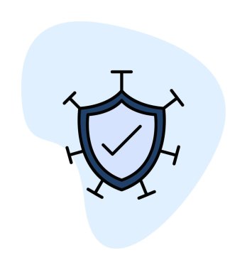 Koruma kalkanı ikonu vektör illüstrasyon tasarımı