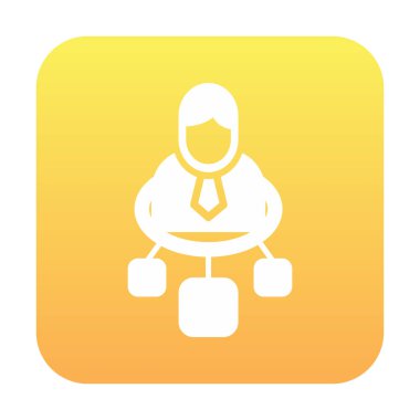 Takım Lideri Bağlantı web simgesi, vektör illüstrasyonu