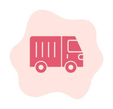 Van düz vektör simgesi