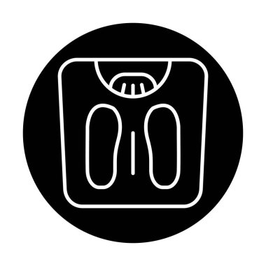 Ağırlık Ölçekleme simge vektör illüstrasyon grafik tasarımı