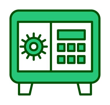 Güvenli kutu vektör çizimi tasarımı