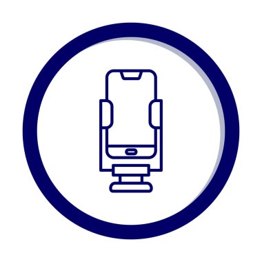 Vektör Smartphone Stand simgesi, basit vektör illüstrasyonu 