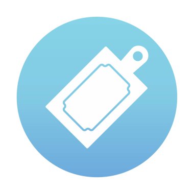 Kesme tahtası simgesi, vektör illüstrasyonu