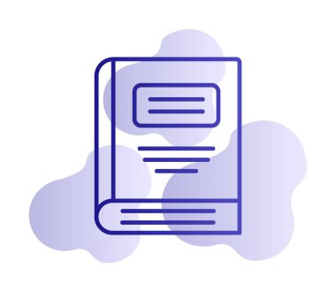 kitap simgesi vektör illüstrasyonu 