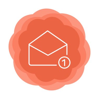 zarf simgesi vektör illüstrasyonu