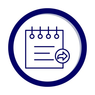 Notes web icon, vector illustration