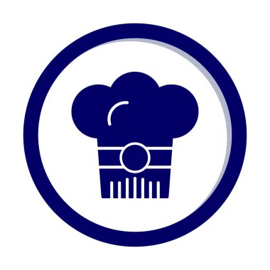 Şef şapkası. Web simgesi basit illüstrasyon 