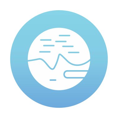 Gezegen sembolü, vektör illüstrasyonu