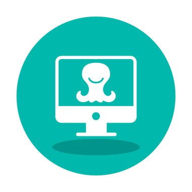 Uzaylı Araştırma simgesi vektör illüstrasyonu